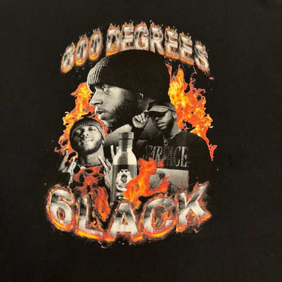 LVRN 6LACK 600 Degrees Men's Sz XL Shirt RARE Hot Ones Hip Hop RnB Music Rap Tee - Picture 5 of 8